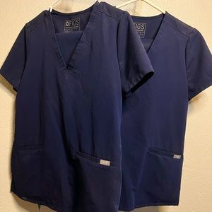 Navy blue figs scrubs